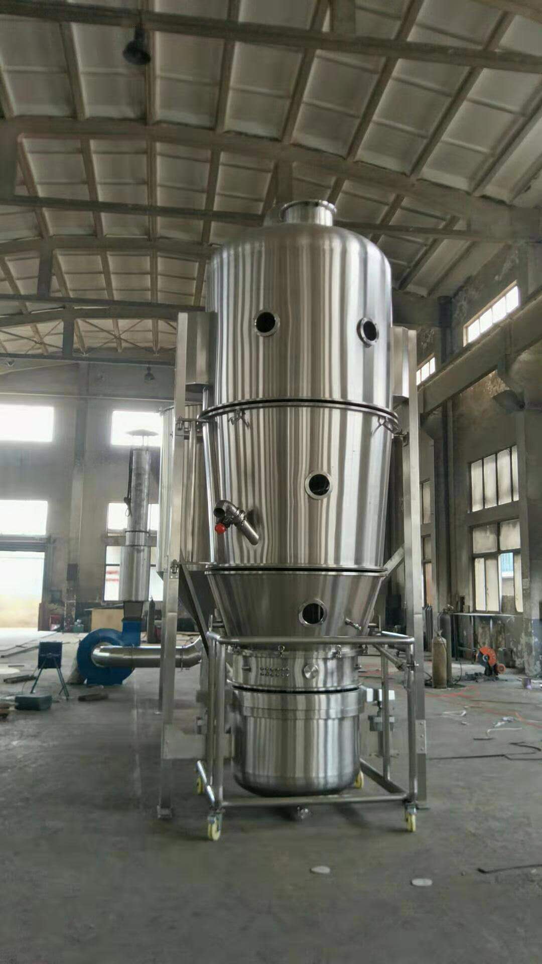 200型高效沸騰干燥機不銹鋼沸騰制粒機粉末中間體造粒干燥設備